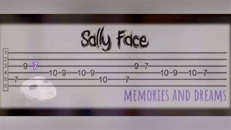 Sally face memory’s and dreams tabs electric guitar 🎸 | Guitar tabs ...