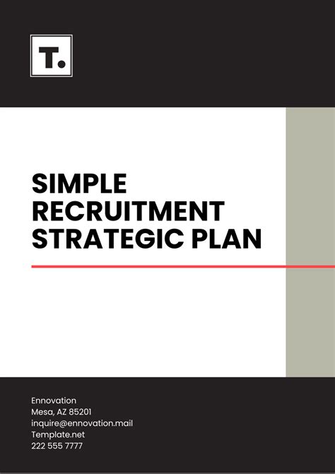 Recruitment Strategy Plan Template - prntbl.concejomunicipaldechinu.gov.co
