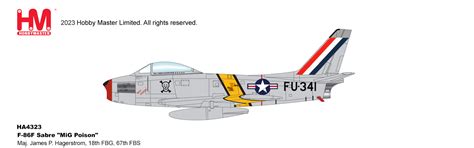 F-86F Sabre "MiG Poison" flown by Maj. James P. Hagerstrom, 67th FBS ...