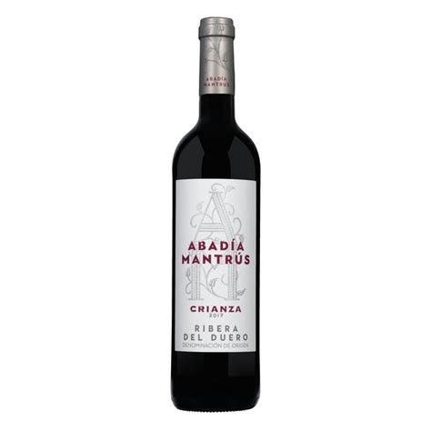 Botella de Abadía Mantrús Crianza D.O. Ribera del Duero Mercadona 750 ml