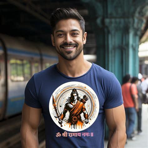 Rama's Reign: Divine Warrior Graphic Printed T-shirt – 14 Cosmic Secrets