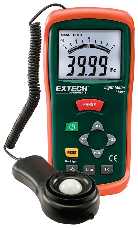 Extech Instruments LT300 Light Meter 400000 lx 0.01 5 % 150 mm 75 40 ...