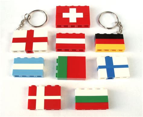 World Flag Keychain Keyring Countries Keychain Wedding Favours Handmade With Lego(r) Bricks - Etsy
