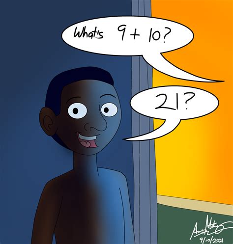 What's 9 + 10? by ArtisticAmos on DeviantArt
