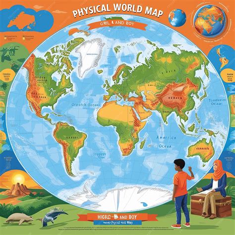 World Physical Map Labeled 的图像结果