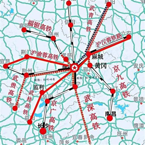 武汉将新建6条高铁！看看哪些与天门有关~_铁路_武青_规划