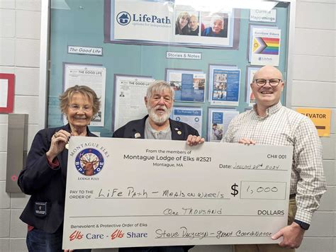A Huge Thanks to Montague Lodge of Elks #2521! - LifePath