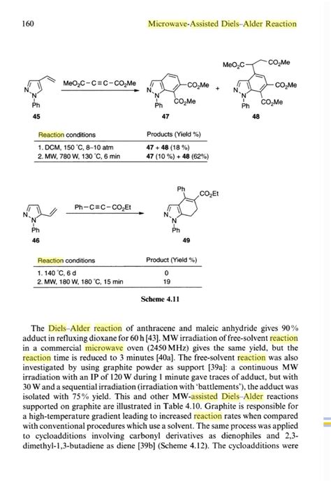 Can u pks explain about microwave assisted dies alder reaction
