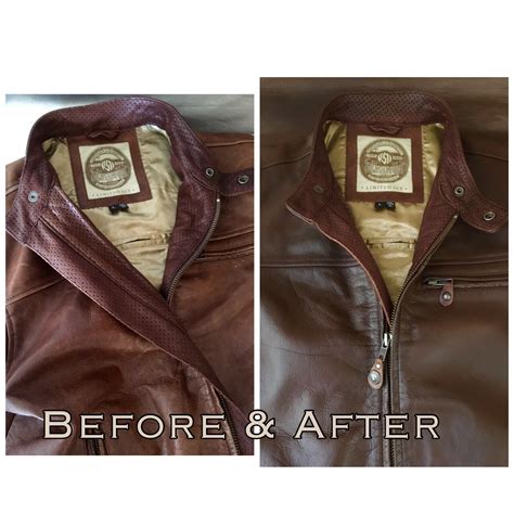 Cleaning leather jackets and restoring the colour | www.leathercare.com