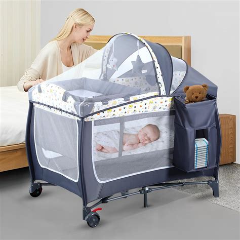 Amazon.com : 4 in 1 Pack and Play,Portable Baby Nursery Center Baby ...