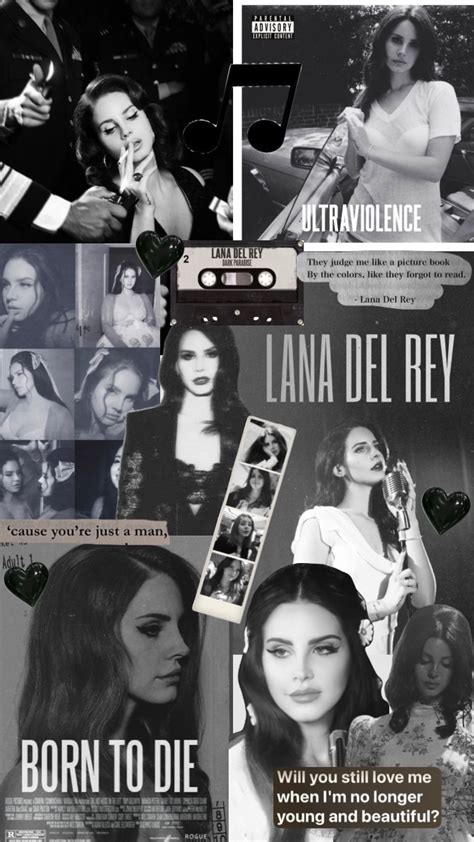 Check out its_italyy's Shuffles black and white lana del rey wallpaper | Lana del rey love, Lana ...