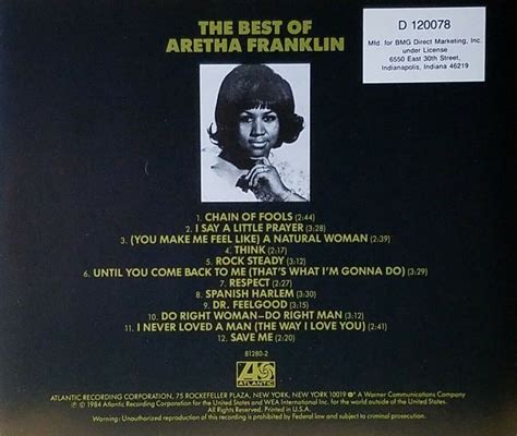 Compilados Oldies: ARETHA FRANKLIN - THE BEST OF