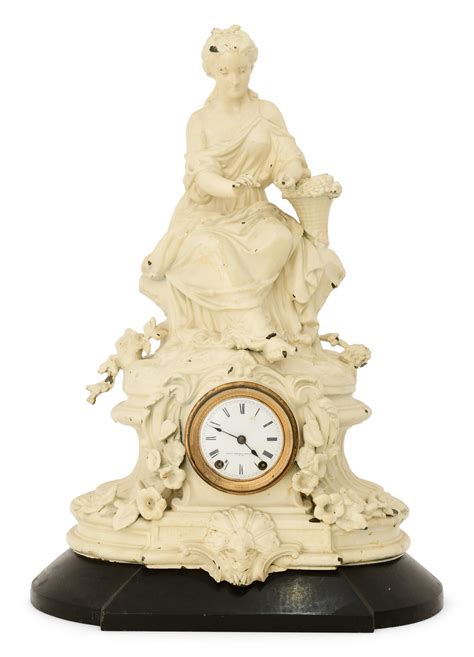 Lot - Seth Thomas Sons & Co. "No. 8000" Figural Mantel Clock