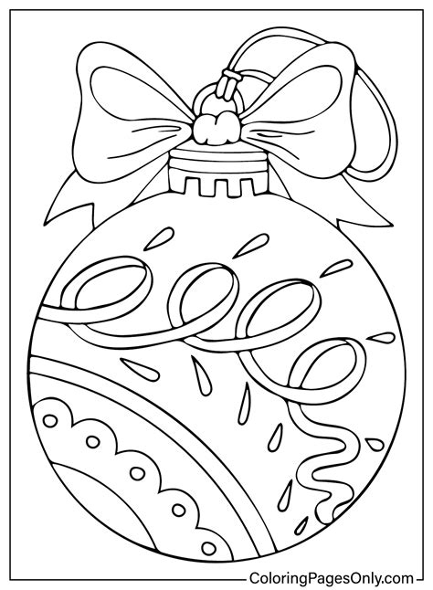 Ornament Navidad Esferas Colouring Bolas Juletegninger Colorear ...