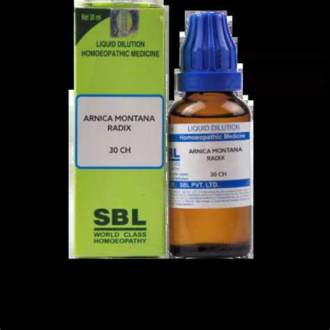 SBL Homeopathy Arnica Montana Radix Dilution