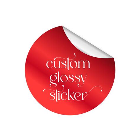 Custom Glossy Sticker (One Time Use Only)– impressioncart