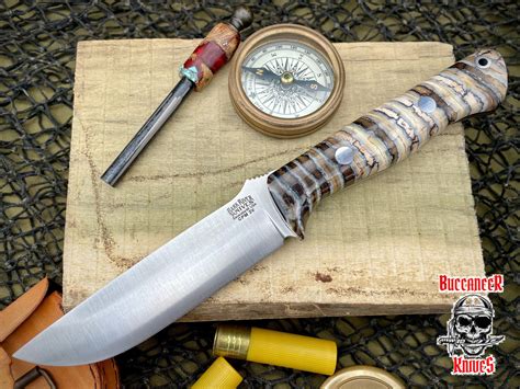 Bark River Knives Bravo 1.25 LT Mammoth Black Liner - Buccaneer Knives