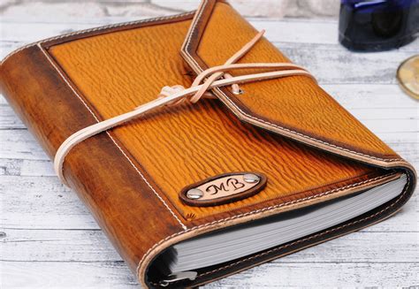 Handcrafted Unique Vintage Leather Journal for Men Women Engraved ...