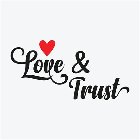 Love and Trust Love Wedding Phrase vector illustration 20382332 Vector ...