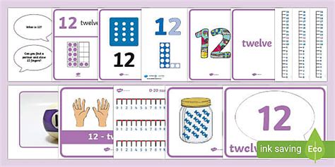 All About Number 12 Display Pack (Includes Numicon Shapes)