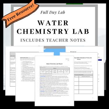 Water Chemistry Lab: Testing pH, Nitrate, Phosphorus, Dissolved Oxygen ...