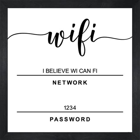 Wifi Sign-wifi Password Sign Office-wifi Password Sign for - Etsy