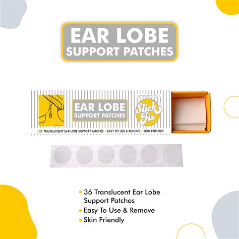 Reliable Ear Lobe Support Patches | Invisible Comfort with SlickFix ...