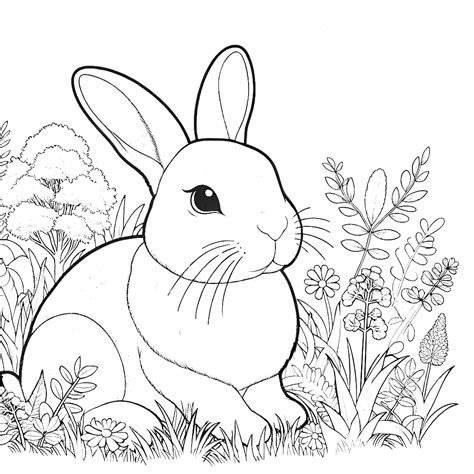 Rabbit Coloring Pages 40 - Coloring Pages Gem