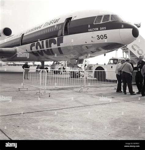 1972, historical picture of a Lockheed Tristar aircraft, in the livery ...