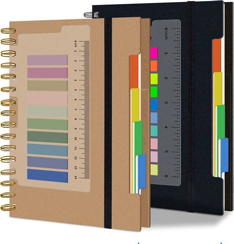 Excefore Spiral Notebook for Work, 2 Pack A5 Hardcover Notebooks ...