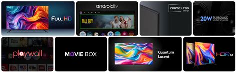 VW 109 cm (43 inches) Playwall Frameless Series Full HD Android Smart ...