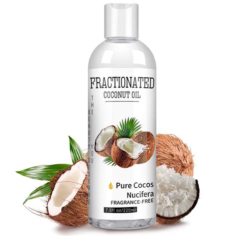 Grocerism Fractionated Coconut Oil Pure for Skin Hair Massage Carrier ...