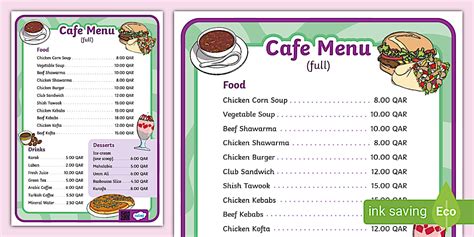 Café Menu Qatar (Full)