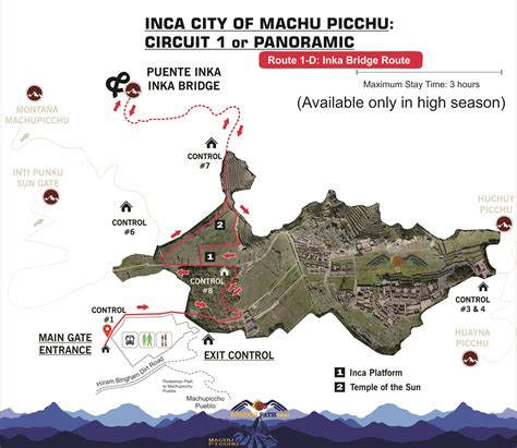 Incas Machu Picchu Map