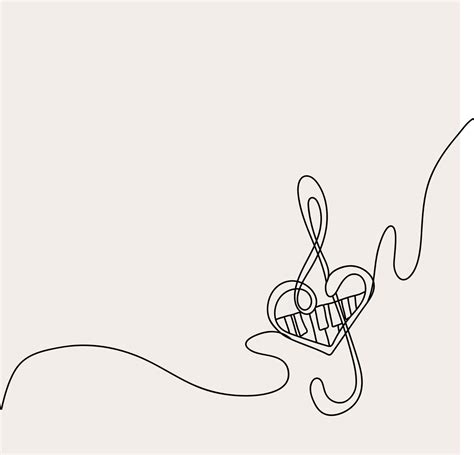 Minimalist Music Line art Note Outline Drawing Simple Sketch Musician ...