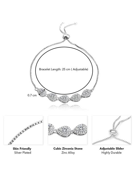Sparkle CZ Bracelet by Peora – Shine with Elegance – Peora India