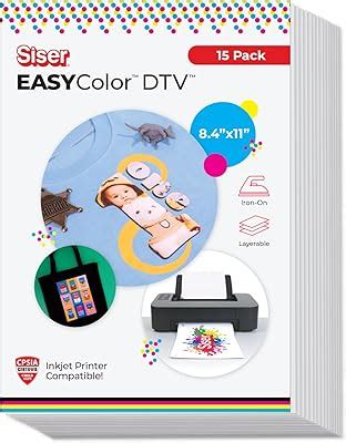 SISER EasyColor DTV 8.4'' x 11'' Sheets - Inkjet India | Ubuy