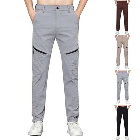 Bmawag Men's Pants Casual Relaxed Fit Quick-Dry Outdoor Running Jogger ...