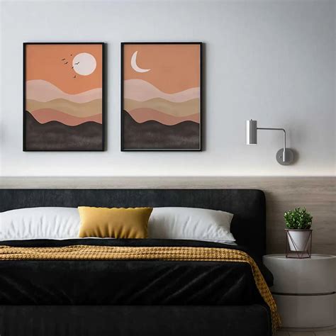 Mid Century Modern Wall Art Set of 2 Wall Frame – Art & Co
