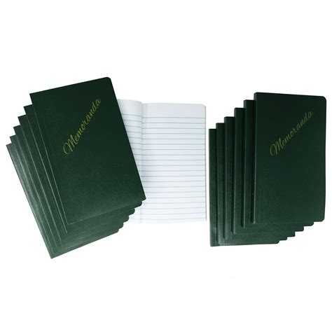 Buy Tacticai 12-Pack Green Memorandum Book, 3.25” x 5.5” - 144 Pages ...
