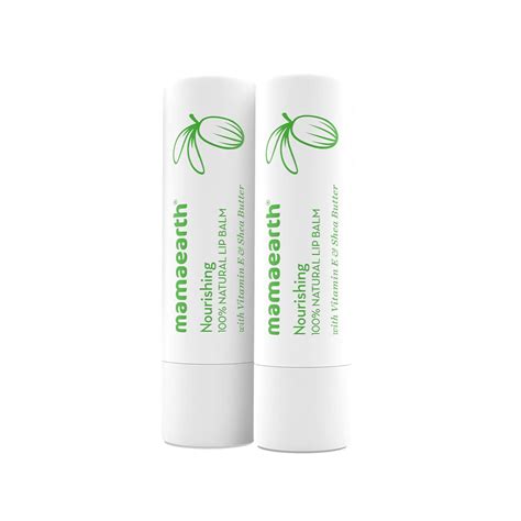 Buy Mamaearth Nourishing 100% Natural Lip Balm with Vitamin E and Shea ...