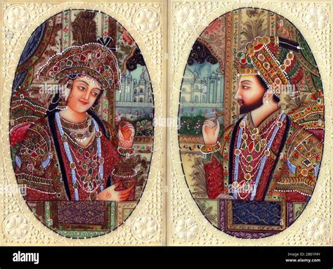 Shah jahan mumtaz mahal portrait hi-res stock photography and images ...