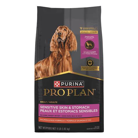 Purina Pro Plan Sensitive Skin and Stomach Dog Food Dry, Adult Salmon ...