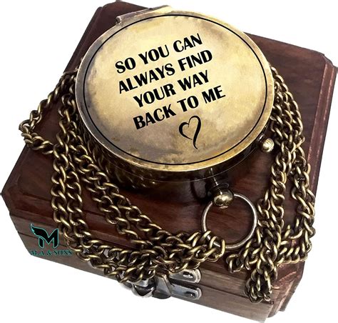 Buy M.A & SONS Thoreau Go confidently 2'' antique brass Personalized ...