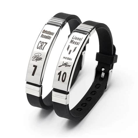 Buy Vientiq Customized Signature CR7 Ronaldo & Lionel Messi Silver ...