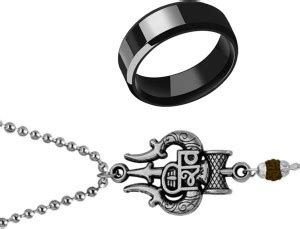 Dynamic Retail Global Shiva Mahadev Mahakal Locket Black Ring for Men ...