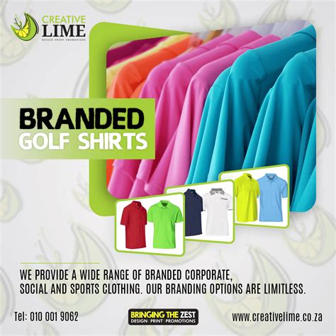 Custom Branded Golf Shirts South Africa by Creative Lime