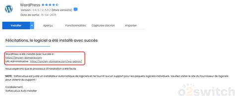 Image result for Installer WordPress Sur O2switch