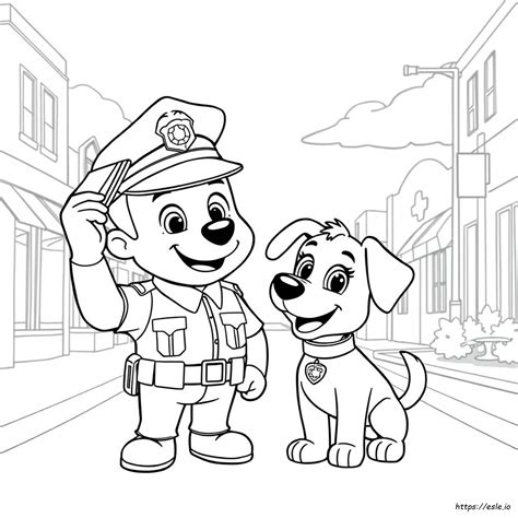 Memur Buckle Ve Gloria Boyama Sayfaları