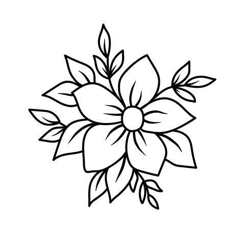 Simple Drawings Of Flowers